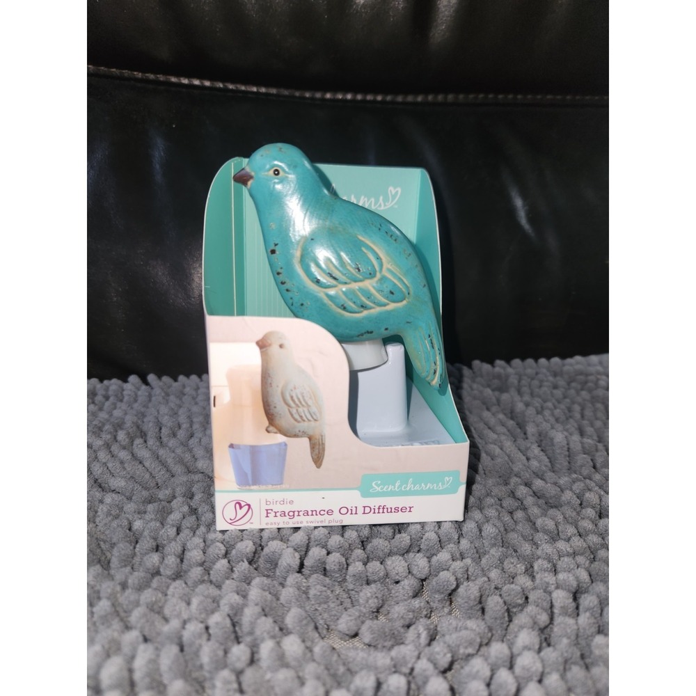 Scent Charms Teal Birdie Fragrance Oil Diffuser by ScentSationals~NEW‎ IN BOX